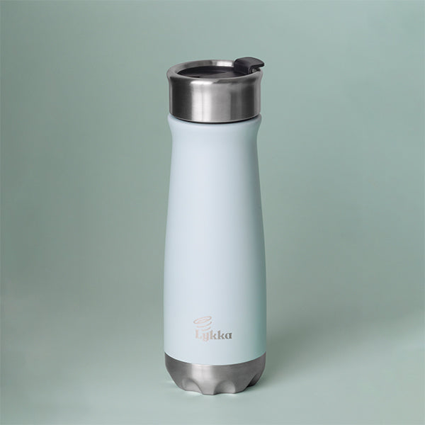 Lykka Original 630ml/21oz Shakes Up Your Beverage Game (Snowy Blue)
